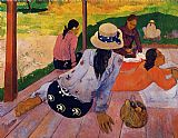 Paul Gauguin The Siesta painting